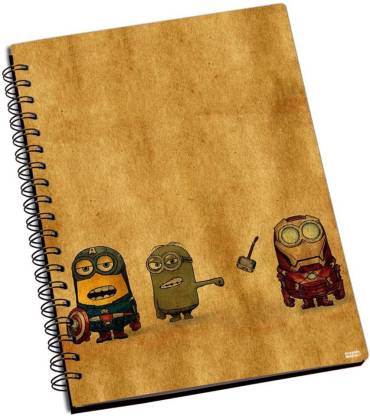 SHOPROCK Minions A5 Notebook Single Rule 200 Pages