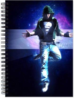 VenTechno Music Theme Wirebound Ruled Paper Sheets Personal and Office Stationary Notebooks Diary A5 Diary Ruled 160 Pages