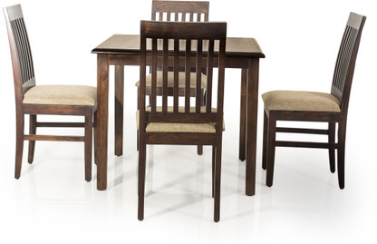 EVOK Riva Solid Wood 4 Seater Dining