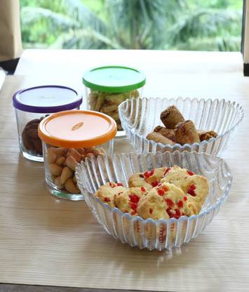 PASABAHCE Pack of 5 Glass Dinner Set Price in India - Buy PASABAHCE