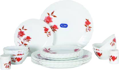 LAOPALA Pack of 20 Glass Dinner Set Price in India - Buy LAOPALA Pack