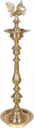 3.2 x 10 x 2-Inch Antique Yellow Exotic India Camphor Lamp Set 3.2 x 10 x 2-Inch Antique Yellow Exotic India Camphor Lamp Set