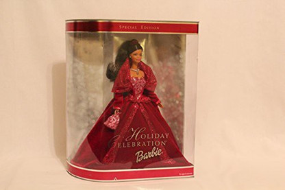 2002 holiday celebration barbie mattel
