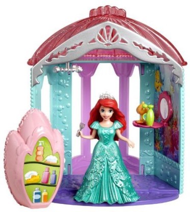 MATTEL Disney Princess Little Kingdom Magiclip Ariel's Room Playset ...