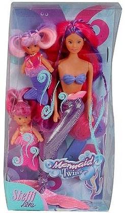 Steffi Love Magic Mermaid – Bambola Sirena 29 Cm Con Coda Arcobaleno Che Cambia Colore E Cavalluccio Marino - 4