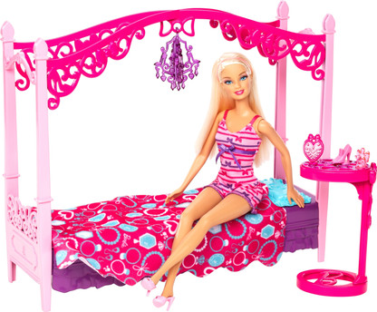 barbie in bed