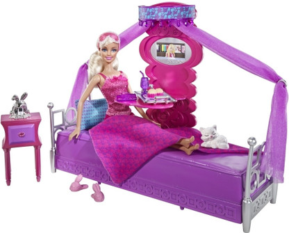 barbie in bed