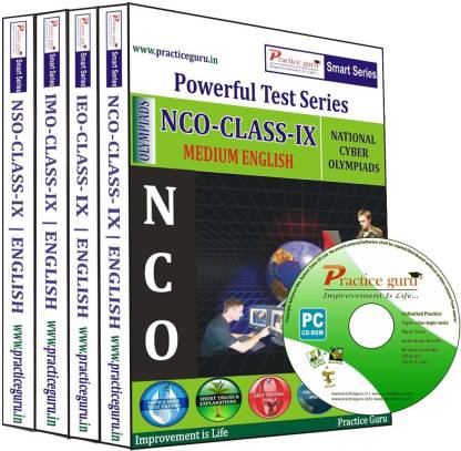 Practice guru Powerful Test Series (NCO / IEO / IMO / NSO) Medium English (Class - 9) (Combo Pack)