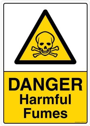 Safety Sign Store DANGER: Harmful Fumes Emergency Sign Price in India ...