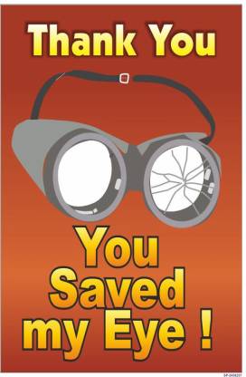SignageShop flex You saved my eye Poster Emergency Sign Price in India ...