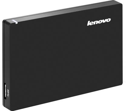 Lenovo Slim 1 TB Wired External Hard Disk Drive Black Lenovo External Hard Disks