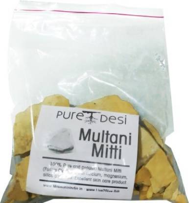 PureDesi 100% Genuine Multani Mitti (Fullers Earth Clay In Pieces Form)