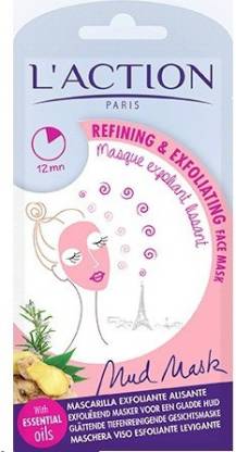 L'action REFINING AND EXFOLIATING FACE MASK