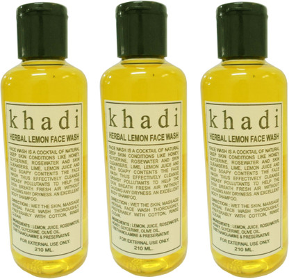 khadi lemon face wash
