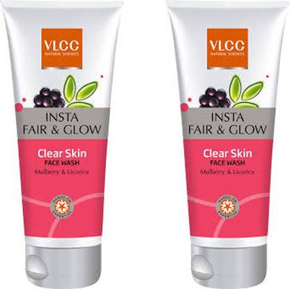 Vlcc Insta Fair Glow Clear Skin Pack Of 2 Face Wash Price In India Buy Vlcc Insta Fair Glow Clear Skin Pack Of 2 Face Wash Online In India Vlcc daily protect anti pollution face wash review. flipkart