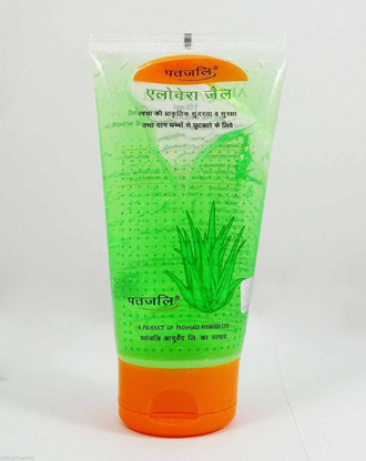 aloe vera gel as face wash