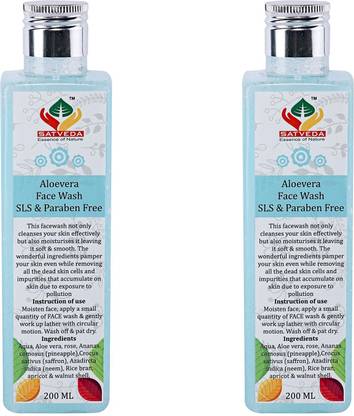 Satveda Aloe Vera Sls Paraban Free Face Wash Price In India Buy Satveda Aloe Vera Sls Paraban Free Face Wash Online In India Reviews Ratings Features Flipkart Com Buy face wash for all types of skin like dry, oily, combination and more from our online q.4 which is the best face wash in india? satveda aloe vera sls paraban free