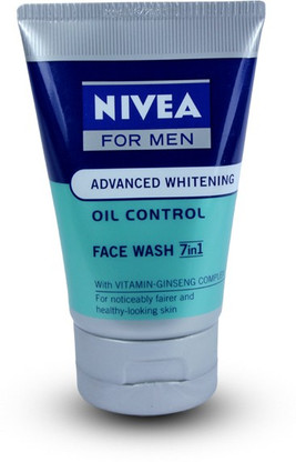 nivea advanced whitening oil control face wash