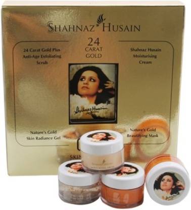 Shahnaz Husain 24 Carat Gold Skin Radiance Kit (10gm * 4)