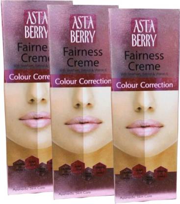 ASTABERRY Color Correction Fairness Cream-Pack of 3