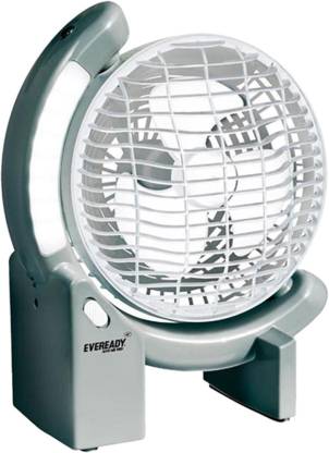EVEREADY Rechargeable Fan with LED Light (RF02) AC - DC 3 Blade Table Fan