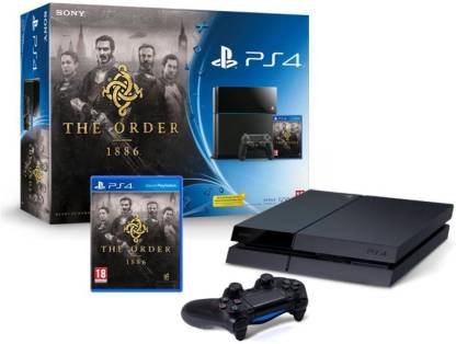 SONY PlayStation 4 (PS4) 500 GB with The Order: 1886 Bundle Pack Price in  India - Buy SONY PlayStation 4 (PS4) 500 GB with The Order: 1886 Bundle  Pack Jet Black Online - SONY : Flipkart.com