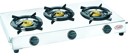 prestige gas stove in steel