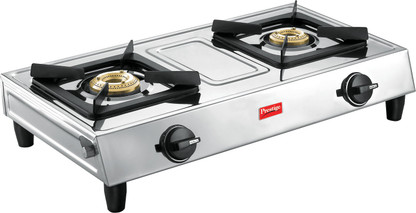 prestige gas stove 2 burner price flipkart