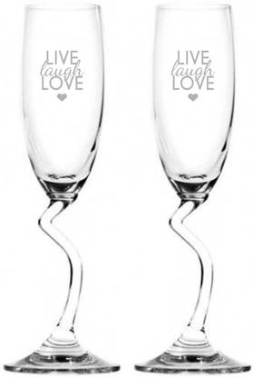pic Valentine Wine Glasses For Couples giftsmate pack of 6 valentine day gifts live laugh love couple engraved salsa champagne flutes anniversary gifts for couples glass set
