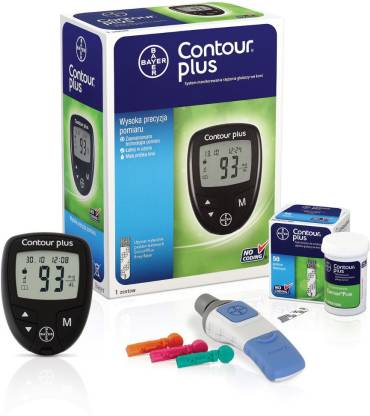 BAYER Contour Plus With 10 Strips Glucometer