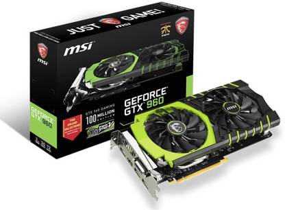 Msi Nvidia Geforce Gtx 960 Gaming 100me 2 Gb Gddr5 Graphics Card Msi Flipkart Com Msi Nvidia Geforce Gtx 960 Gaming 100me 2 Gb Gddr5 Graphics Card Msi Flipkart Com
