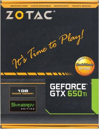 Zotac Nvidia Gtx 650 Ti 1gb 1 Gb Gddr5 Graphics Card Zotac Flipkart Com