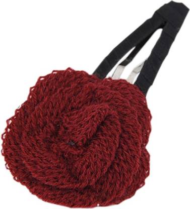 Young & Forever Maroon Rose Hair Clip