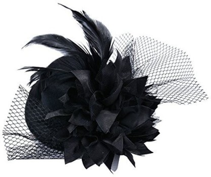 size 5cm Flower Hair Clip Feathers Small Mini Top Hat Fascinator 