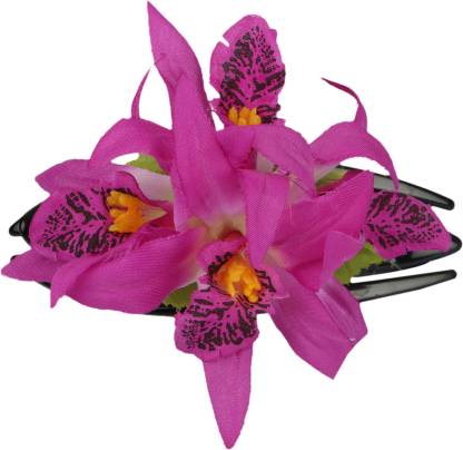 Bands n Clips Orchid Purple Flower Hair Clip Price in India - Buy Bands n Clips  Orchid Purple Flower Hair Clip online at 