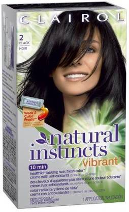 Clairol Natural Instincts Vibrant Permanent Hair Color Midnight Rush Black Price In India Buy Clairol Natural Instincts Vibrant Permanent Hair Color Midnight Rush Black Online In India