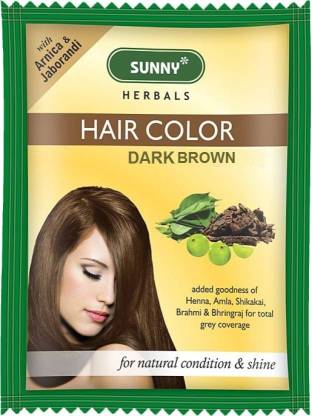 Bakson's Sunny Hair Color ( Pack of 4 pcs. ) , Dark Brown