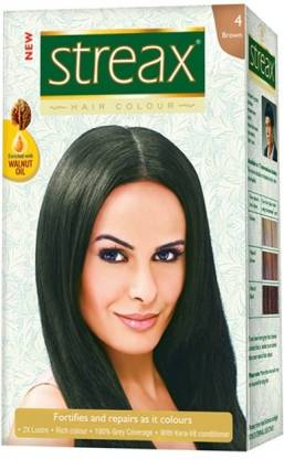 Streax Hair Color , Brown 4 - Price in India, Buy Streax Hair Color , Brown  4 Online In India, Reviews, Ratings & Features 