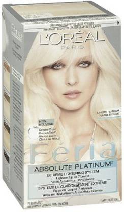 L'Oréal Paris Absolute Hair Color , Platinum - Price in India, Buy L'Oréal  Paris Absolute Hair Color , Platinum Online In India, Reviews, Ratings &  Features 