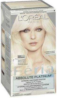 L'Oréal Paris Absolute Hair Color , Platinum - Price in India, Buy L'Oréal Paris Absolute Hair Color , Platinum Online In India, Reviews, Ratings & Features L'Oréal Paris Absolute Hair Color , Platinum - Price in India, Buy L'Oréal Paris Absolute Hair Color , Platinum Online In India, Reviews, Ratings & Features