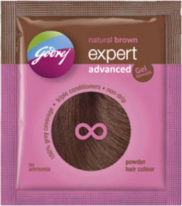 Godrej Expert Powder Hair Colour Advanced - Pack of 4 , Natural Brown -  Price in India, Buy Godrej Expert Powder Hair Colour Advanced - Pack of 4 ,  Natural Brown Online