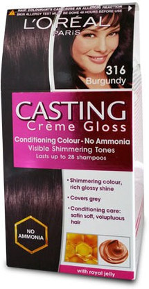 Buy L Oreal Paris Casting Creme Gloss Hair Color Burgundy 316 Online At Best Prices In India Loreal casting creme gloss plum 316. online shopping store in india