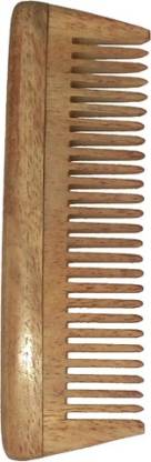 Ginni Marketing Ginni 4 Inches Baby Regular Neem Wood Comb