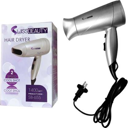 SWISS BEAUTY SB-655-1400Watt Hair Dryer - SWISS BEAUTY : SWISS BEAUTY SB-655-1400Watt Hair Dryer - SWISS BEAUTY :