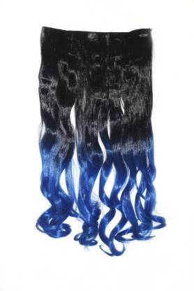 LUV-LI Professional Styling Wavy Curls In Black and Blue Hair Extension