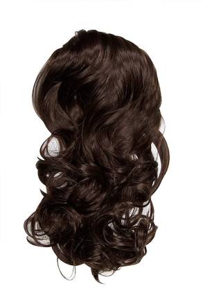 LUV-LI Professional Series Brown Curl Clutch type Hair Extension
