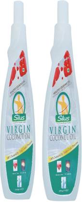 Silus Natural Virgin Coconut Cold Processed Centrifuged Technology Pack of 2 Hair Oil