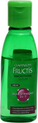 GARNIER Fructis Silky Straight 24 by 7 Smoothing Serum - Price in India,  Buy GARNIER Fructis Silky Straight 24 by 7 Smoothing Serum Online In India,  Reviews, Ratings & Features 