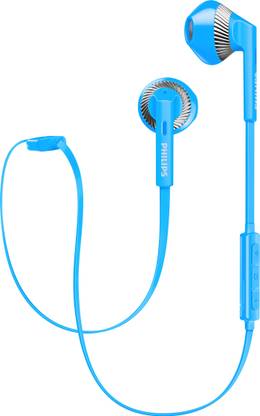 Philips SHB 5250 BL Bluetooth Headset with Mic Blue, In the Ear Philips Headphones