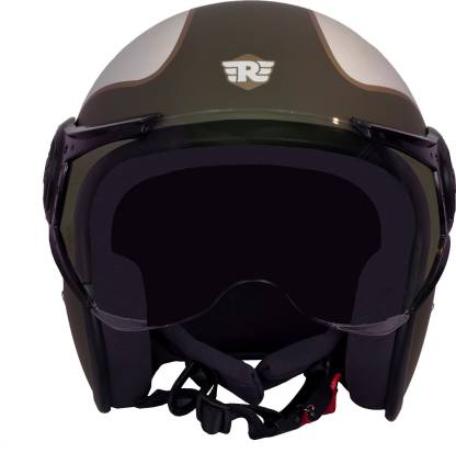 ROYAL ENFIELD Big Wing Center Stripe Motorbike Helmet